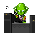 An alien DJ