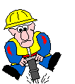 A construction worker with a jackhammer