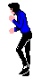A man doing the moonwalk