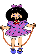 A girl jumping rope