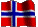 The flag of Norway