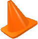 A traffic cone