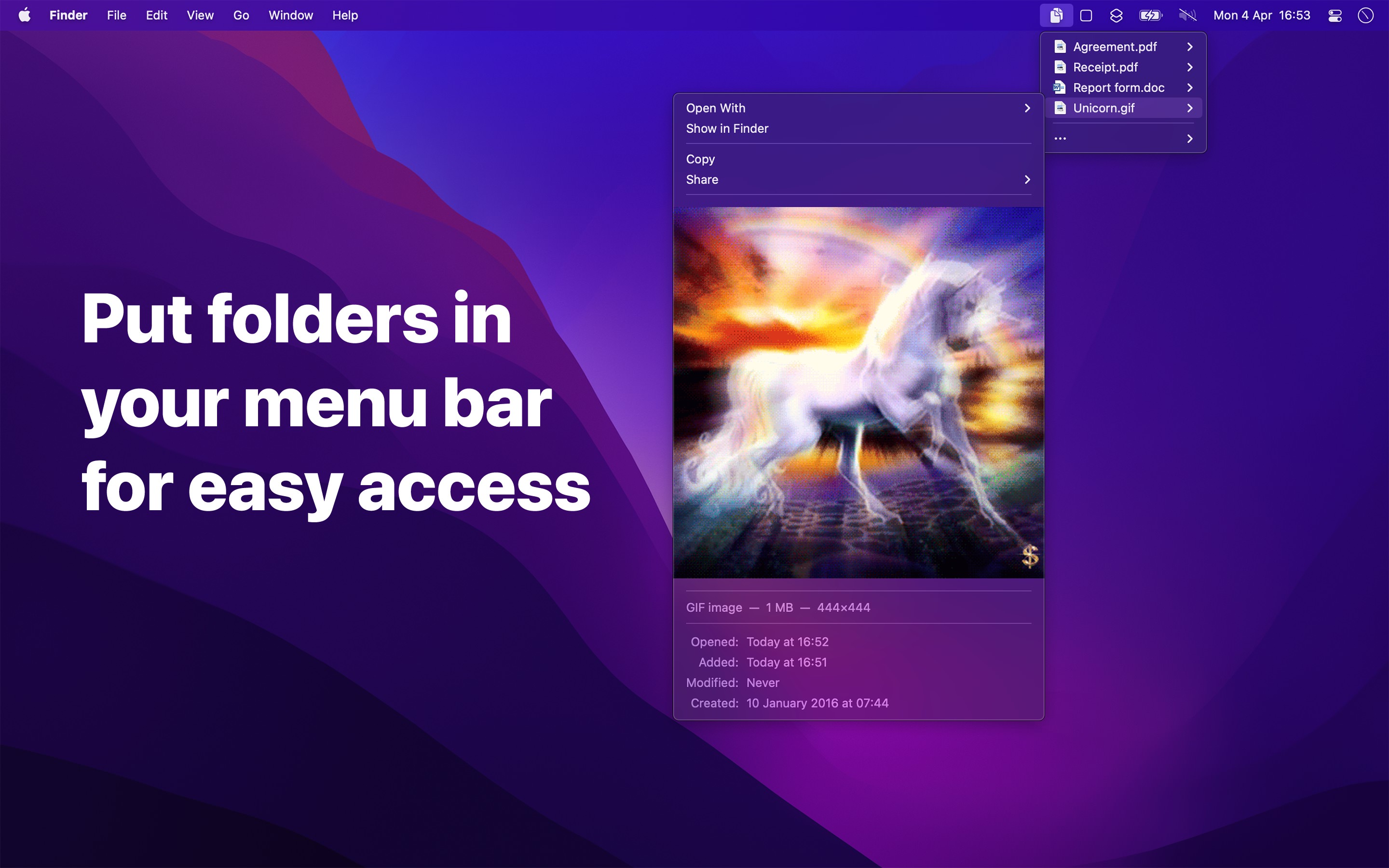 Folder Peek screenshot 1