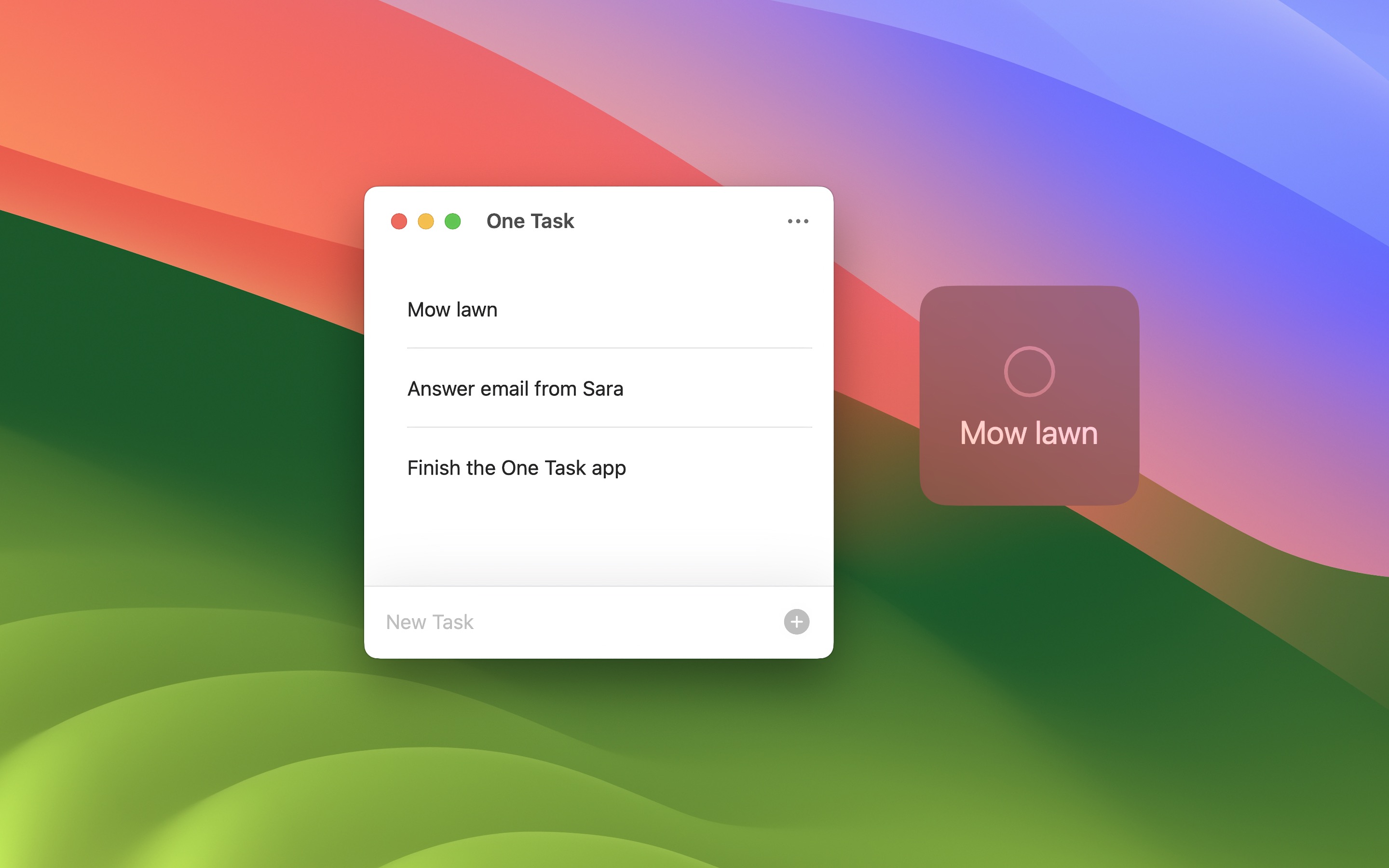 One Task screenshot 2