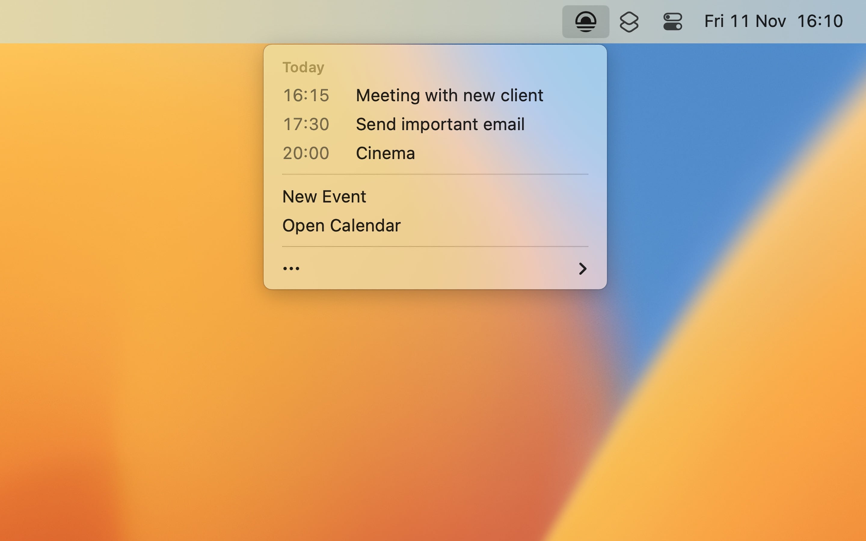 Today screenshot 1
