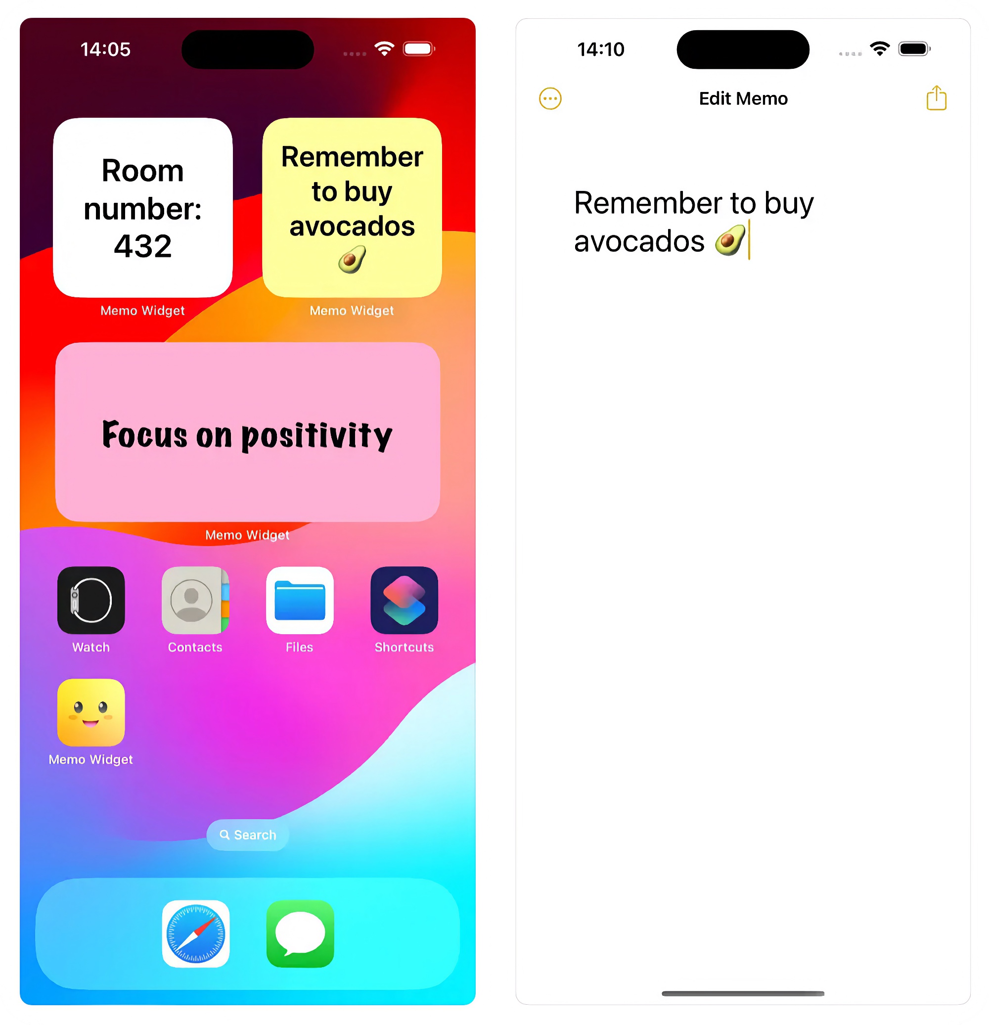Memo Widget screenshot 1
