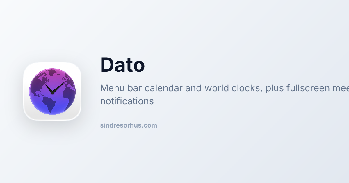 Dato app preview