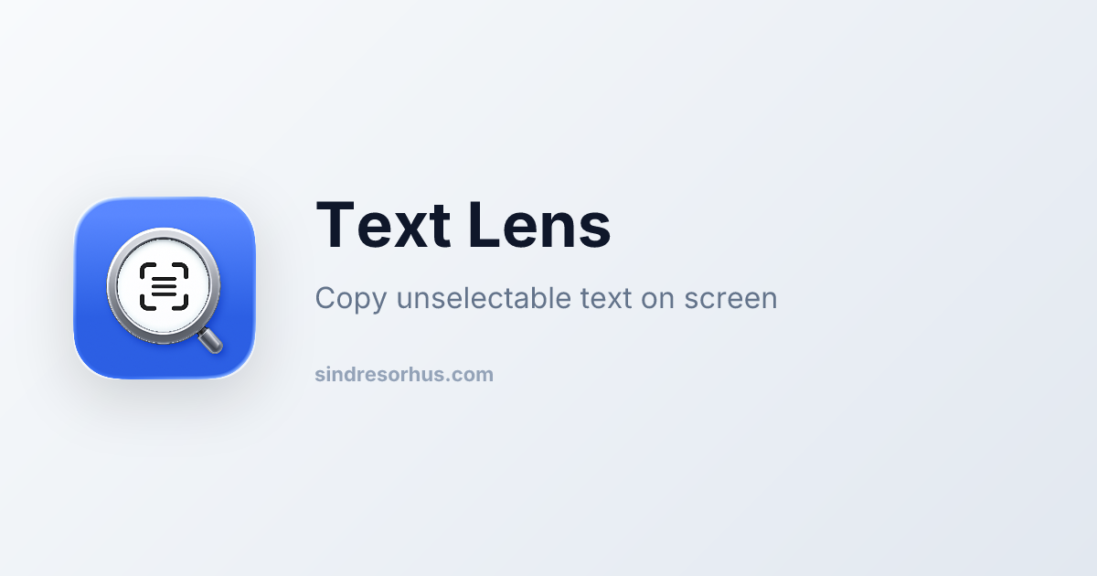 Text Lens for MacOS