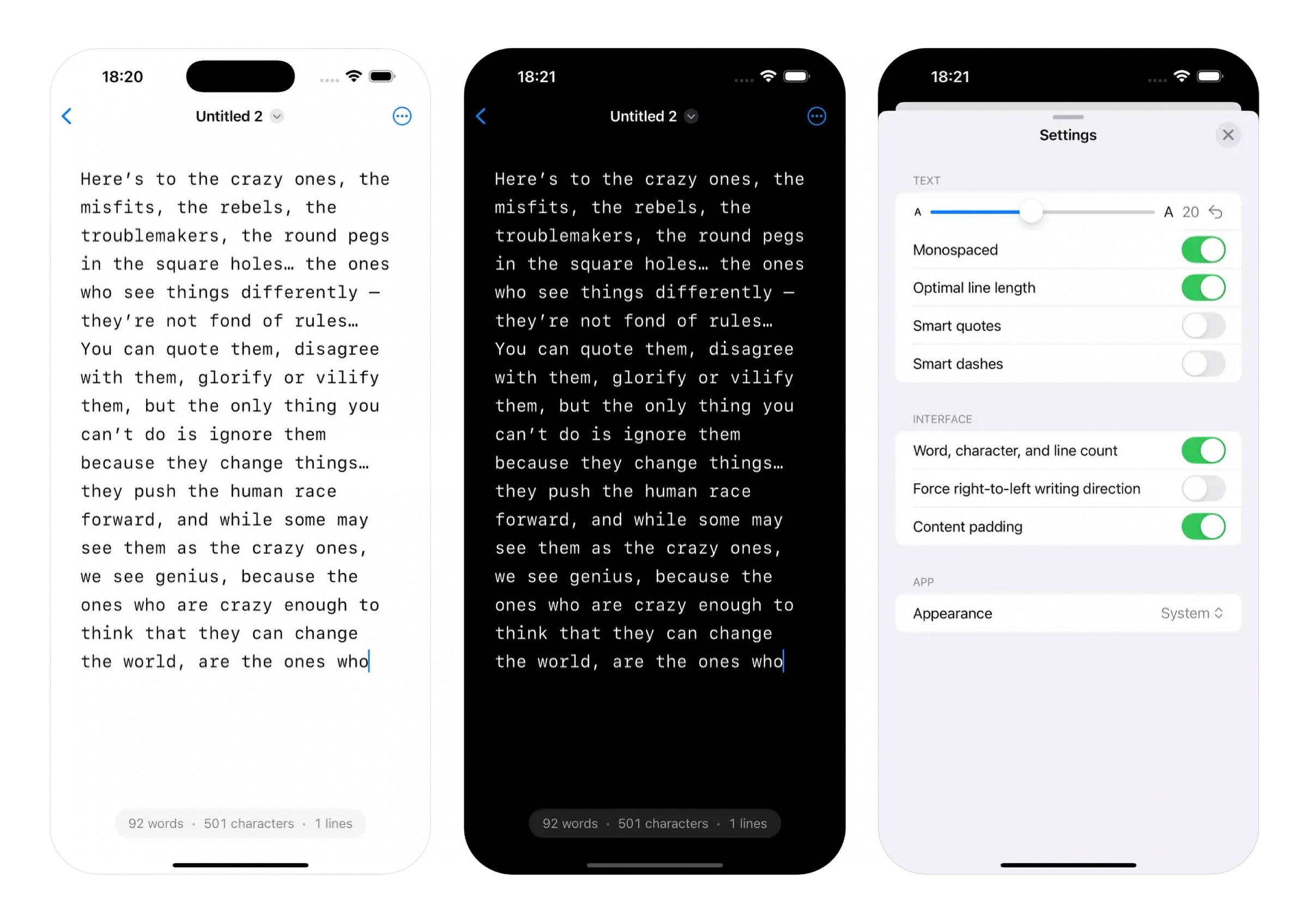 Plain Text Editor screenshot 3