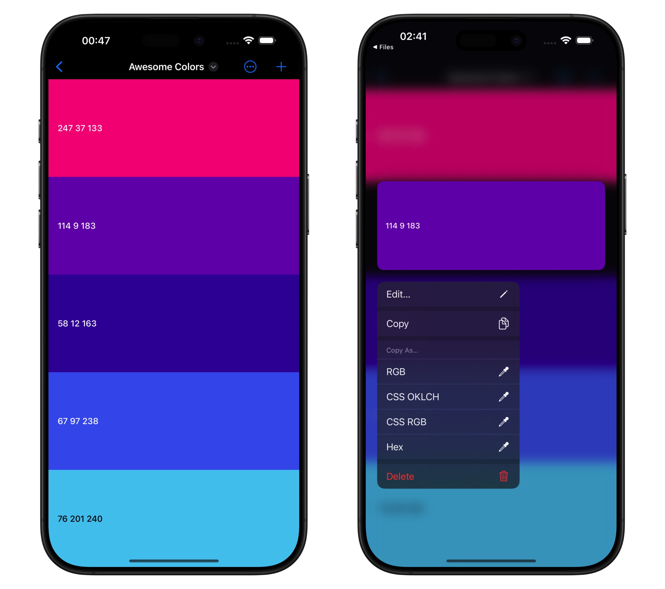Simple Color Palette screenshot 3