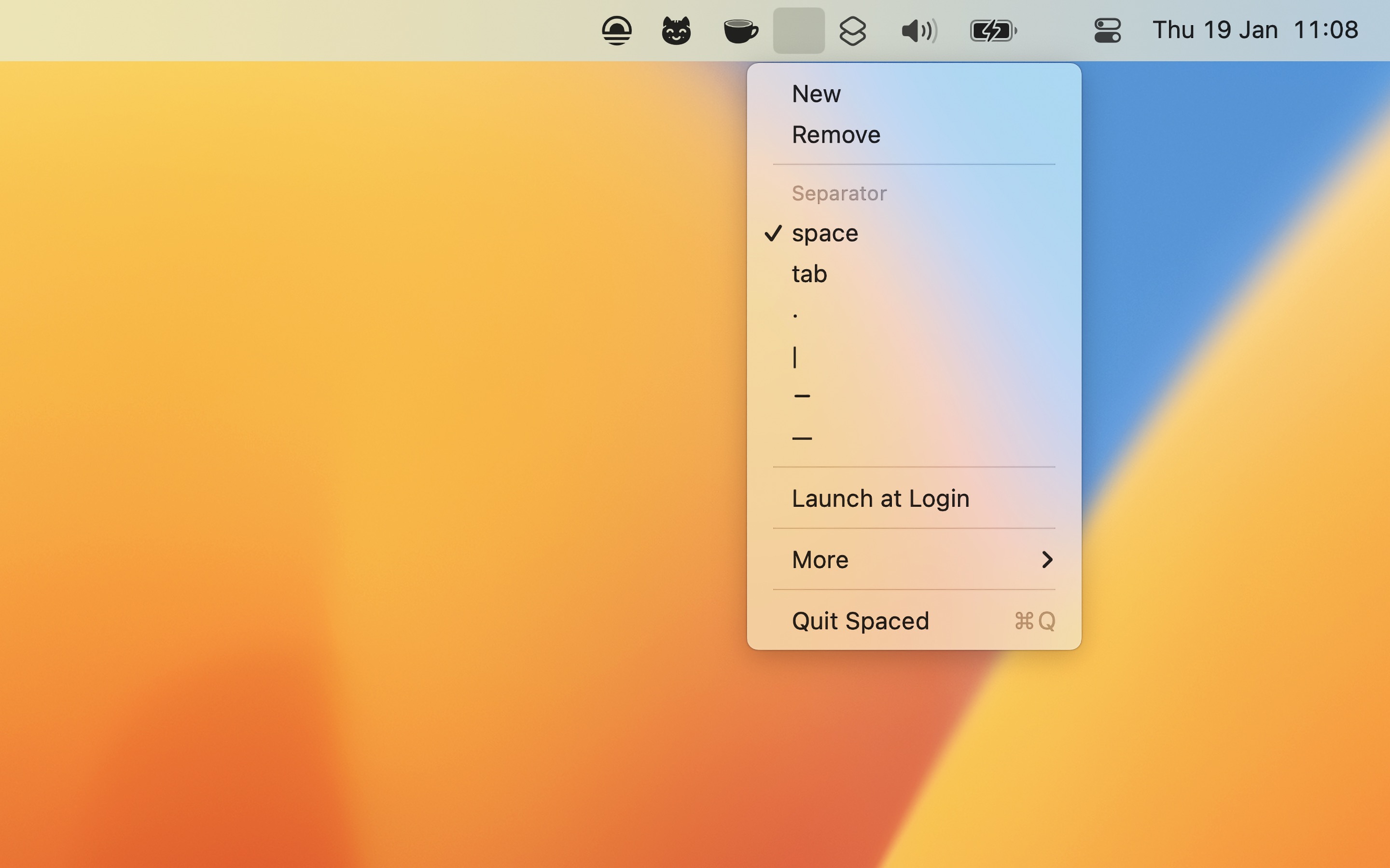 Spaced screenshot 2