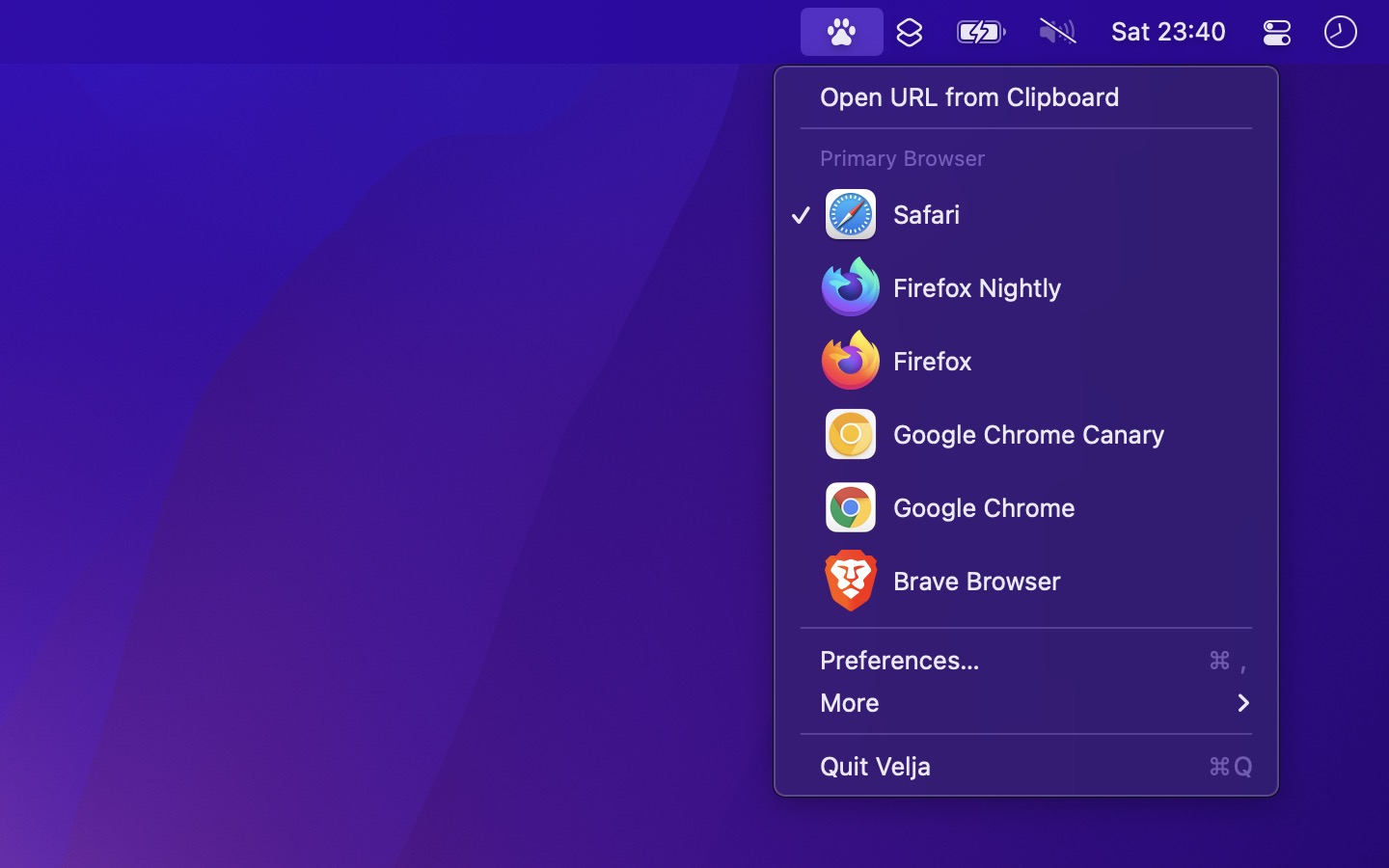 Velja screenshot 1