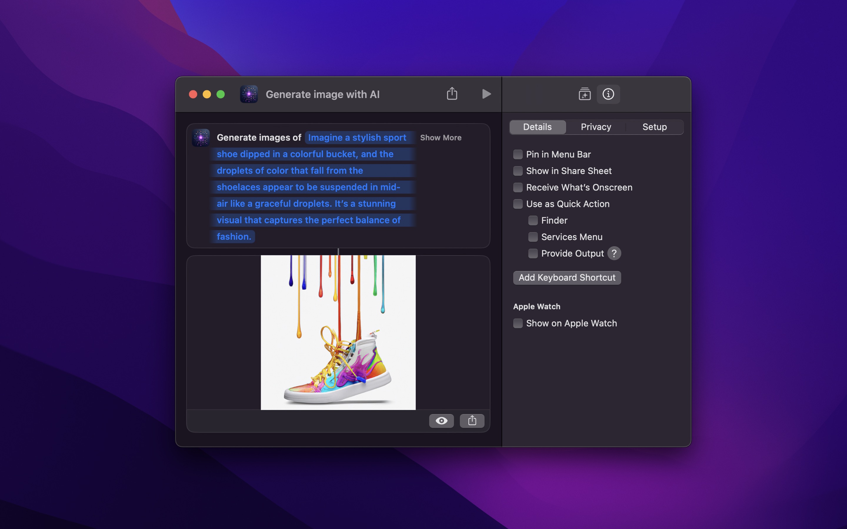 AI Actions screenshot 2